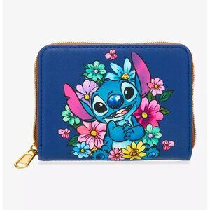 Loungefly Disney Lilo & Stitch Wallet Floral Design Zip Around